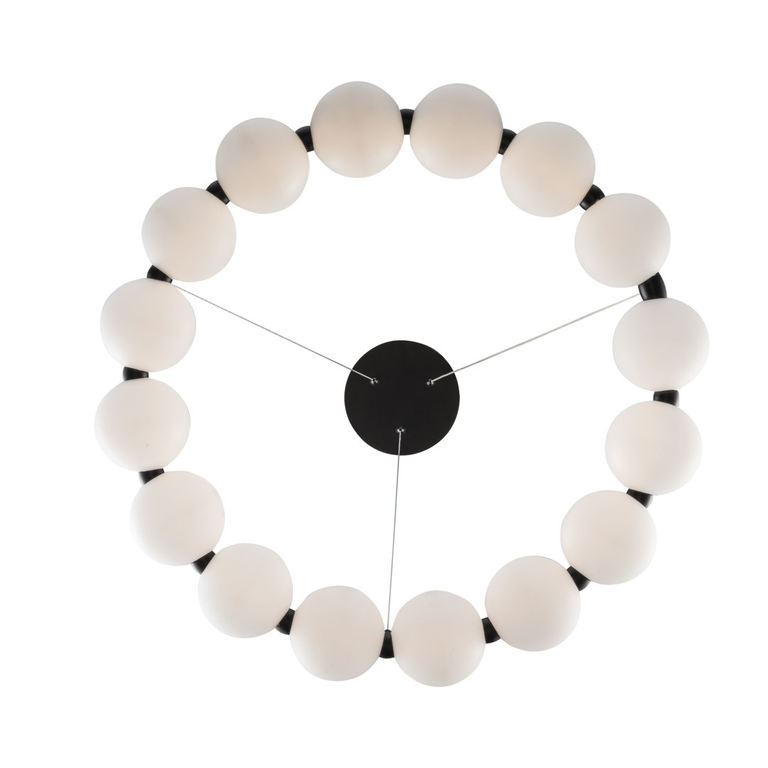 Minza Acrylic Dimmable LED Wagon Wheel Chandelier
